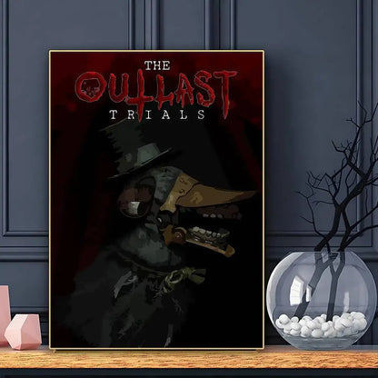 JUEGO The Outlast T-Trials Póster HD Arte Adhesivo de Pared Impermeable Decoración para el Hogar Sala de Estar Bar