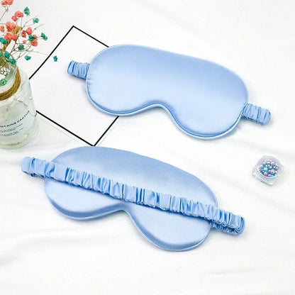 Silk Sleep Eye Mask for Women | Travel Blindfold with Light Blocking
