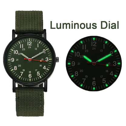 Canvas Strap Outdoor Military Watch