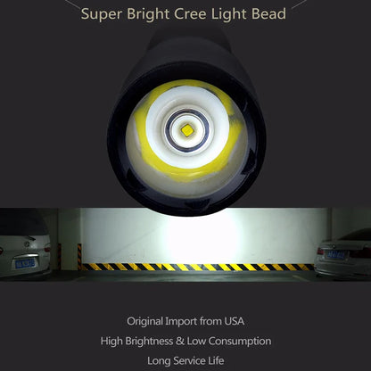 Linterna LED impermeable de aleación de aluminio con mango estilo murciélago – Luz superbrillante