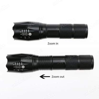 T6 LED Flashlight | Portable Telescopic Tactical Torch