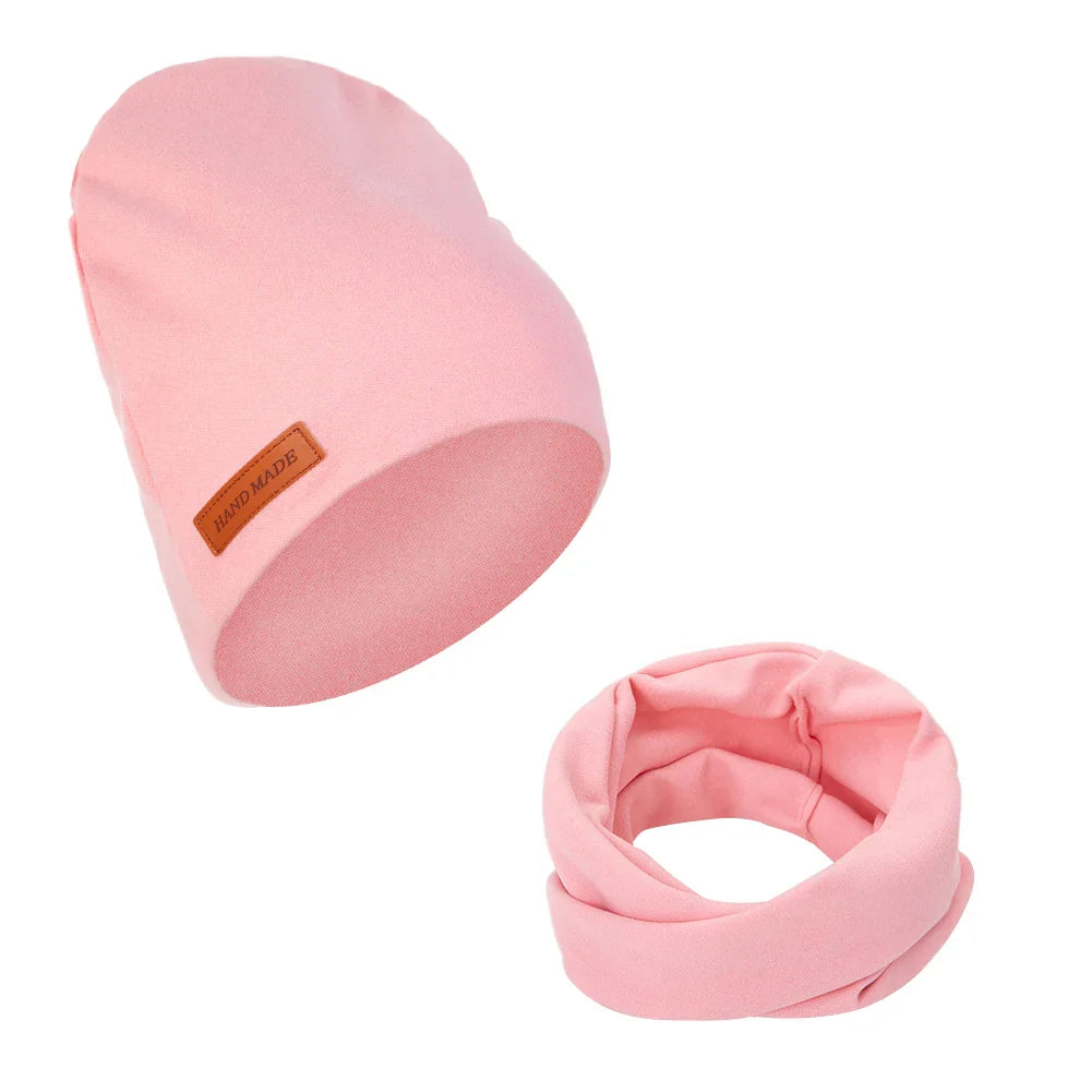 Soft Baby Turban Hat and Scarf Set | Faux Cashmere Winter Headwear for Newborns and Kids