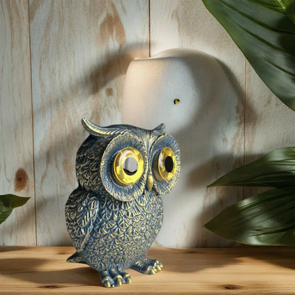 Retro Big-Eyed Owl Resin Figurine