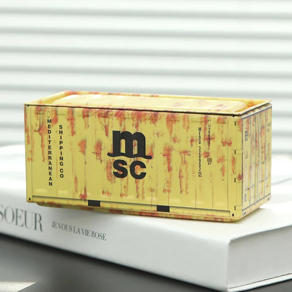 Mini caja de almacenamiento de hierro, caja de hierro de almacenamiento en miniatura, decoración creativa, caja pequeña para coleccionar, mini contenedor de escritorio, modelo, regalos de Navidad