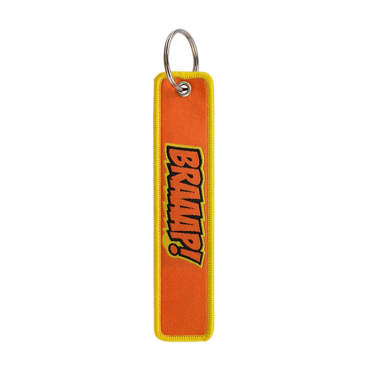 No Risk No Fun Embroidery Keychain | Motorcycle Key Fob Gift