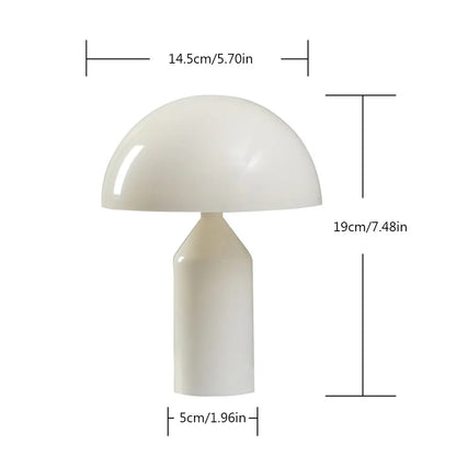 Mushroom Nightstand Lamp Color Changing Dimmable Battery Bedside Light Decor