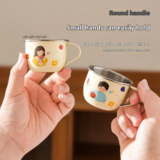 Kids Stainless Steel Cup | Anti-Scalding Mini Mug for Toddlers