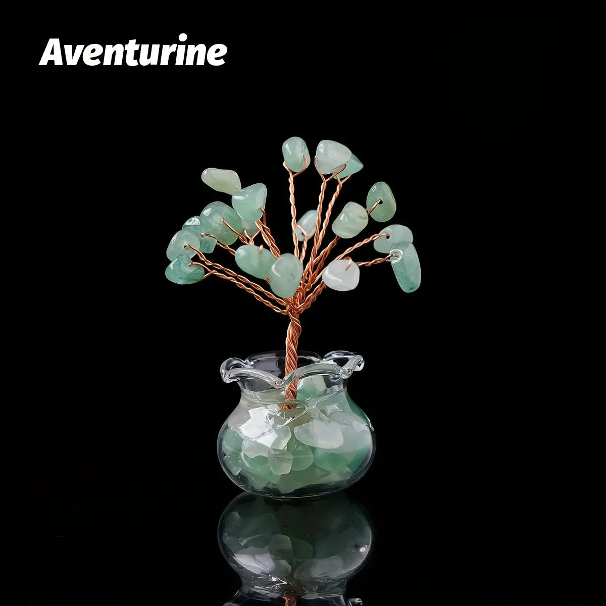 Arbre en gravier de cristal d'améthyste : Fil de cuivre fait main, Pierres de guérison, Décoration miniature pour la maison, méditation, décoration