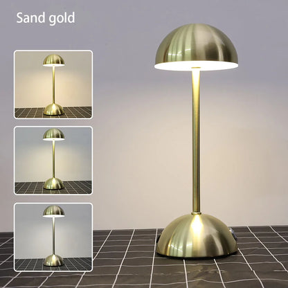 LED Touch Table Lamp 3-Color USB Charging Night Light Desk Lamp for Bar Room