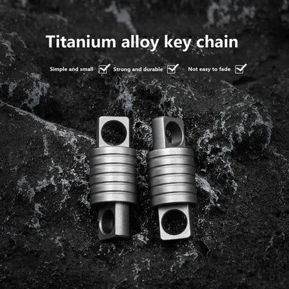 Quick Release 360° Titanium Keychain Swivel | Mini Spinner Buckle Holder