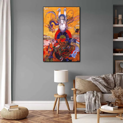 Yoshitaka Amano Final Fantasy Anime Video Game Canvas Art Poster and Wall Art Picture Print Modern Family bedroom Decor Posters