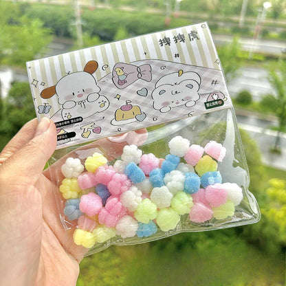 Mini Cat Paw Taiyaki Squishy Toy Set | Stress Relief Fidget Sensory Toys for Kids and Adults