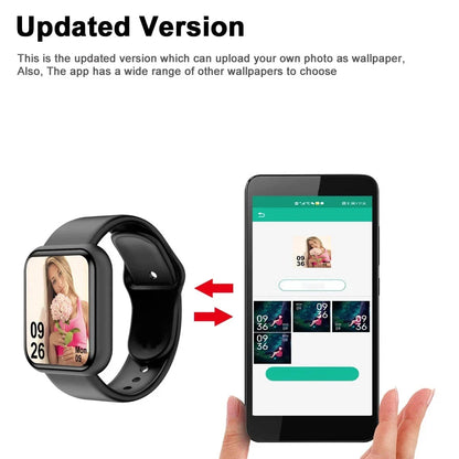 Y68 Smart Watch | Fitness Tracker with Heart Rate Monitor for Android iOS