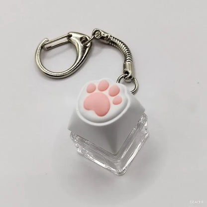 LED Keyboard Keychain Fidget Toy | Crystal Clicker Sensory Stress Relief Gadget