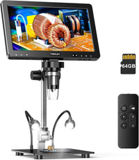HDMI Digital Microscope 1500X 10.1 Inch IPS LCD Coin Soldering Camera