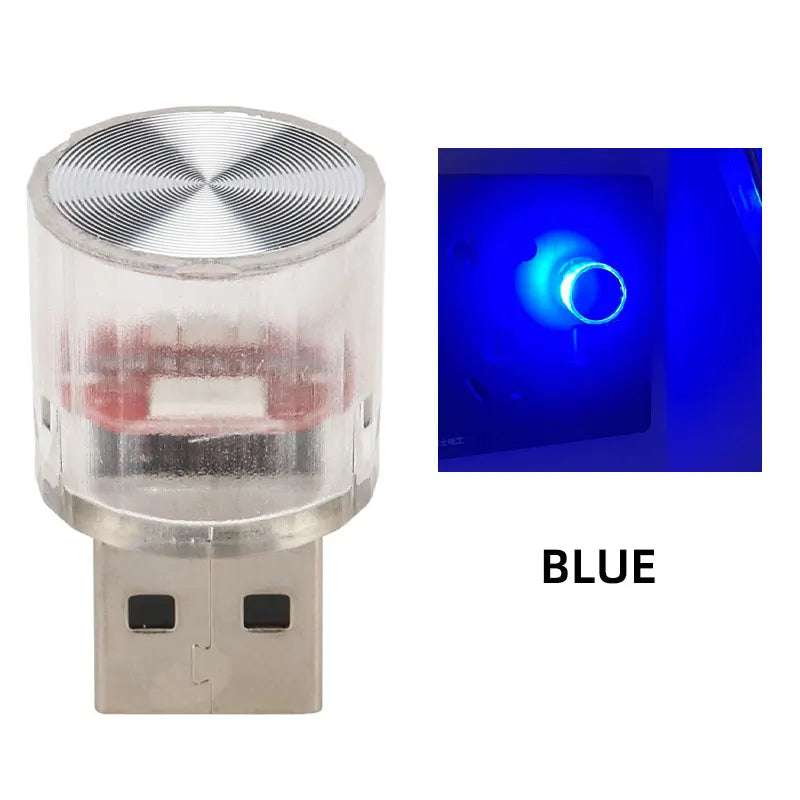 USB Mini RGB Night Light | LED Ambient Decorative Lamp for Bedroom, Car, Office