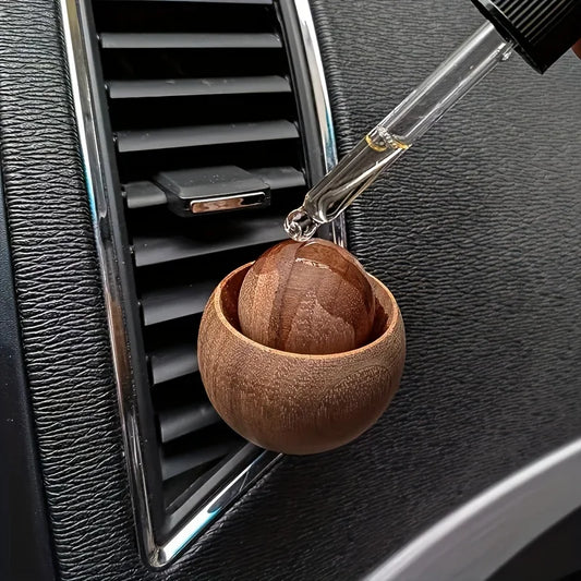 Mini Wood Car Diffuser | Natural Fragrance Essential Oil Diffuser for Home and Car