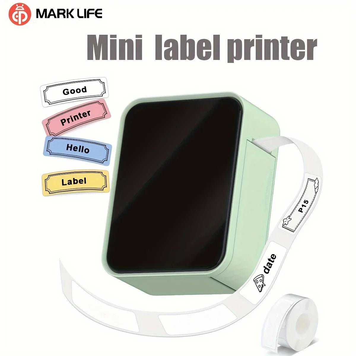 Mini Portable Thermal Label Printer Wireless Bluetooth Sticker Tag Maker P15