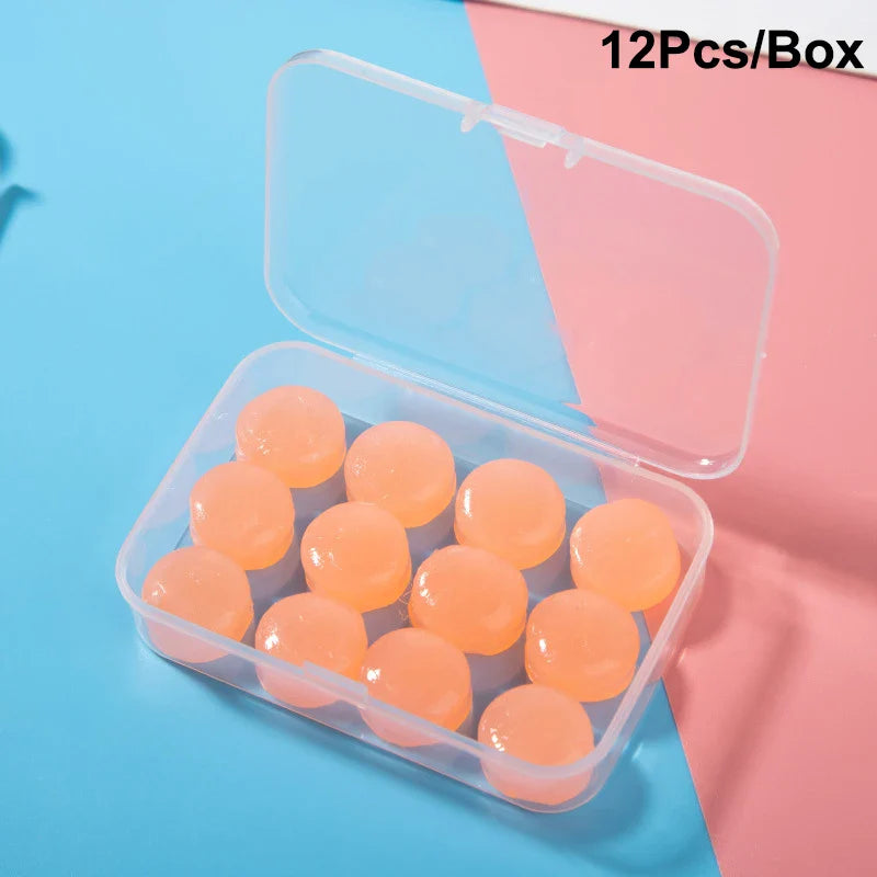 Noise Reduction Swimming Earplugs | Waterproof Silicone Sleep Ear Plugs for Snoring and Sound Insulation