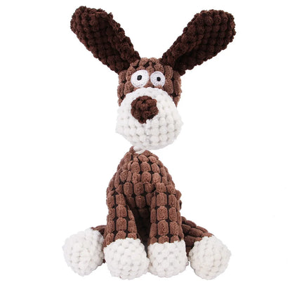 Cute Dog Toys for Small Large Dogs Animal Plush Dog Squeaky Toy Puppy Chew Toys Bite Resistant Pet Toy For Dogs Squeaker
