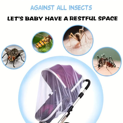 Full Face Mosquito Cover for Baby Stroller | Super Durable, Breathable, Insect Proof Dust-proof Stroller Mesh