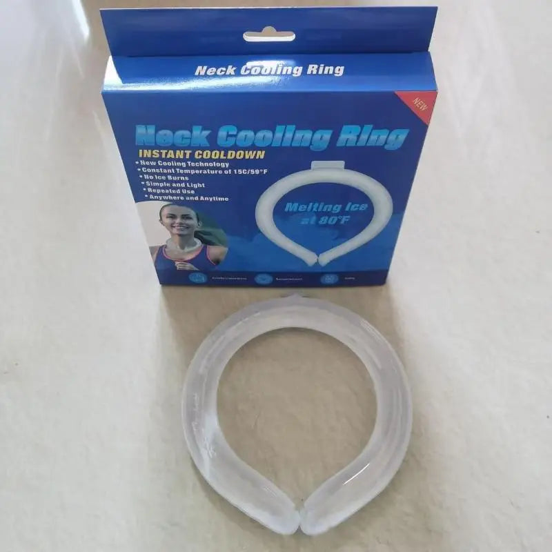Outdoor Summer Neck Cooling Tube | Reusable Ice Ring for Hiking, Cycling, and Fishing