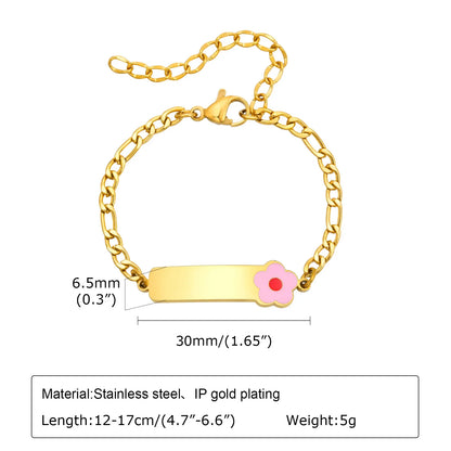 Custom Stainless Steel Name Bracelet | Personalized Gift for Daughter