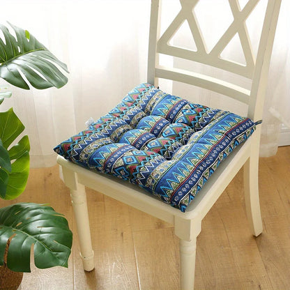 Coussin d'assise carré doux et confortable avec sangle - Parfait pour les chaises de bureau et de maison, tapis de salle à manger en polyester