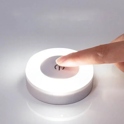 Round Touch Sensor LED Night Light | USB Rechargeable Magnetic Wall Lamp