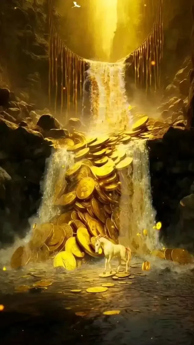 Arte de pared abstracto clásico, lujo, árbol del dinero dorado de la suerte, póster de impresión en lienzo HD, pintura decorativa para el hogar, sala de estar, dormitorio