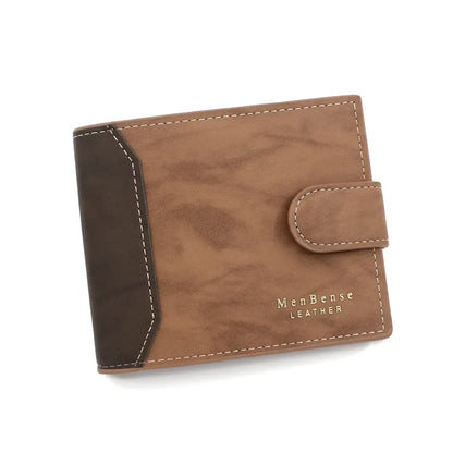 Compact RFID Wallet for Men | Slim PU Leather Card Holder
