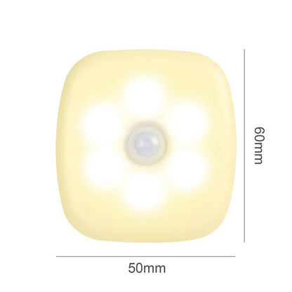 LED Night Light Plug-In with Motion Sensor | Small Wireless Night Lamp for Room Corridor Closet