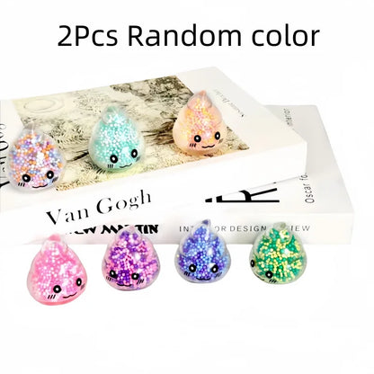 2PCS Squishy Poop Stress Relief Balls | Colorful Fidget Toys for Stress and Fun