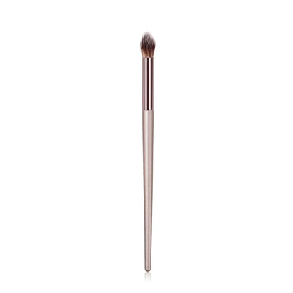 Champagne Makeup Brush Set | Foundation & Powder Flat Head Cosmetic Brush