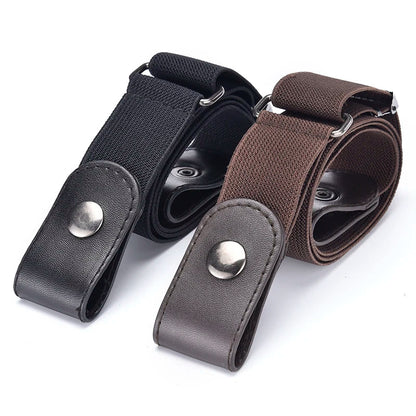 Elastic No-Show Belt | Stretch Woven Waistband for Men and Women