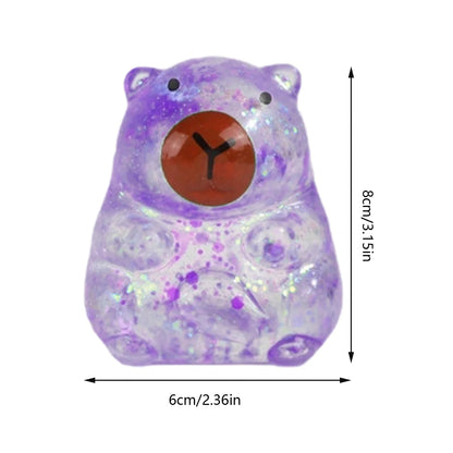 Maltose Cube Stress Squeeze Toy | Slow Rebound Polar Light Colorful TPR Block
