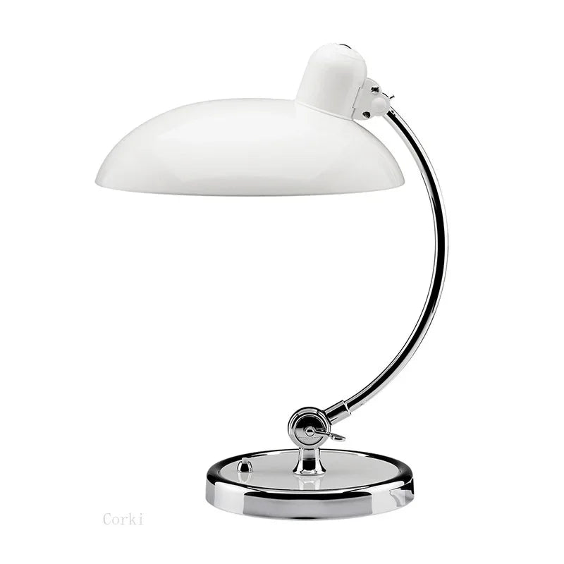 Lámpara de escritorio danesa vintage con brazo oscilante, pinza de sujeción, luz de mesa retro artística para oficina