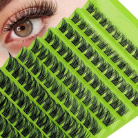 DIY Lash Clusters D Curl Individual Lashes 8-16mm | 120 Pcs Natural Fluffy Eyelash Extensions