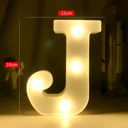 Creative Luminous Letter Night Light | Battery-Powered LED Decor for Parties