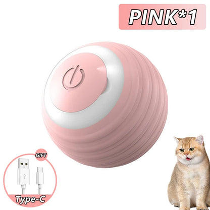 Smart Interactive Cat Ball | Automatic Rolling Toy with Motion Sensors