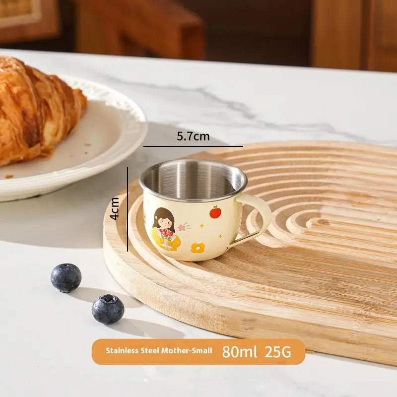 Kids Stainless Steel Cup | Anti-Scalding Mini Mug for Toddlers