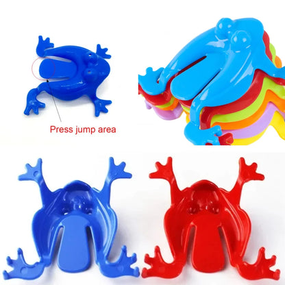 20pcs Jumping Plastic Frog Bounce Fidget Toy | Classic Stress Relief Toy for Kids Party Game Prizes