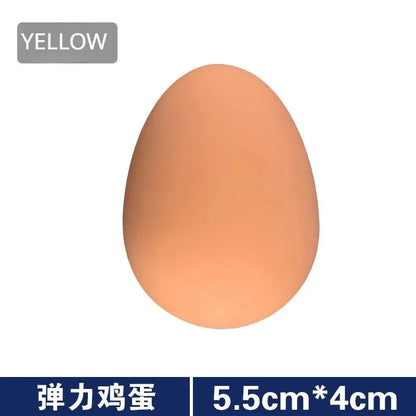 Novelty Bouncy Eggs | Realistic Fake Rubber Prank Toy