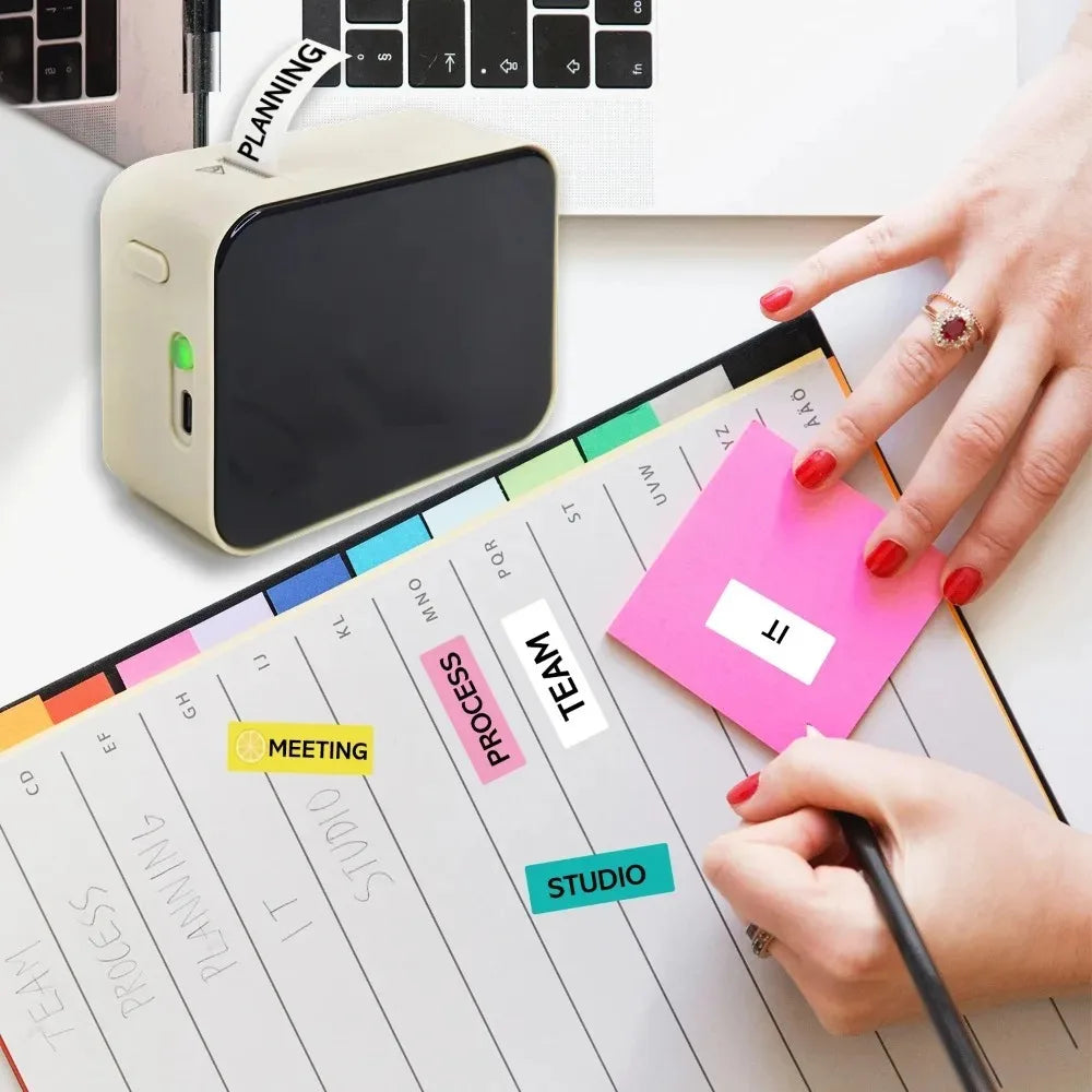 Mini Portable Thermal Label Printer Wireless Bluetooth Sticker Tag Maker P15