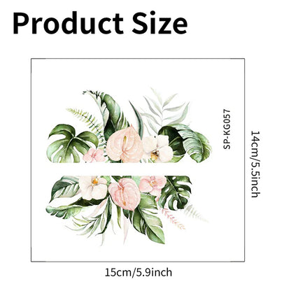 Plant Flower Switch Wall Sticker | Self-Adhesive PVC Wall Decal