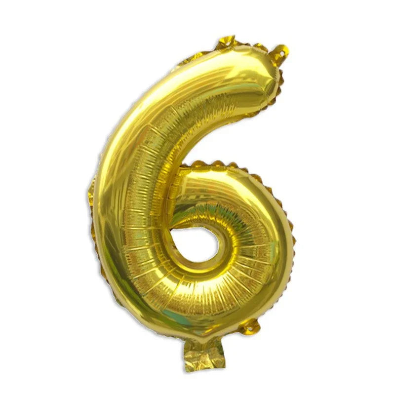 32 Inch Gold Foil Number Balloons 0-9 | Birthday Party Decorations