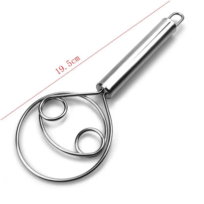 Danish Dough Whisk | Stainless Steel Mixing Rod for Baking