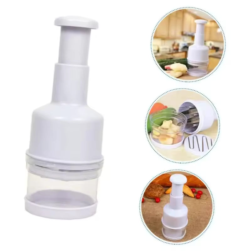 Stainless Steel Hand-Press Veggie Cutter