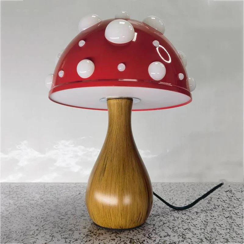 Amanita | Mushroom LED Lamp with Warm Light | USB Desk Night Light for Cozy Bedroom Decor
