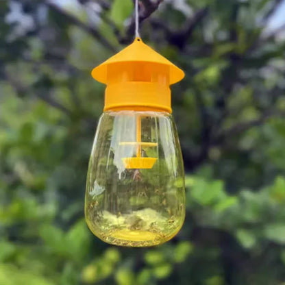 Fruit Fly Trap Killer | Yellow Plastic Drosophila Trap for Orchard and Garden Pest Control